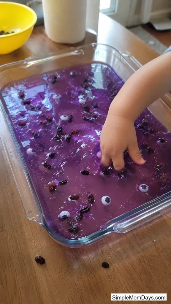 Jell-O Monster Eye Dig