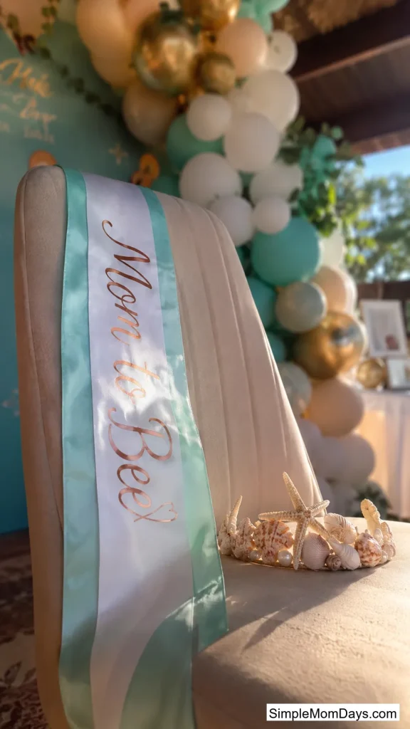 Mermaid Sash for Mom-to-Be