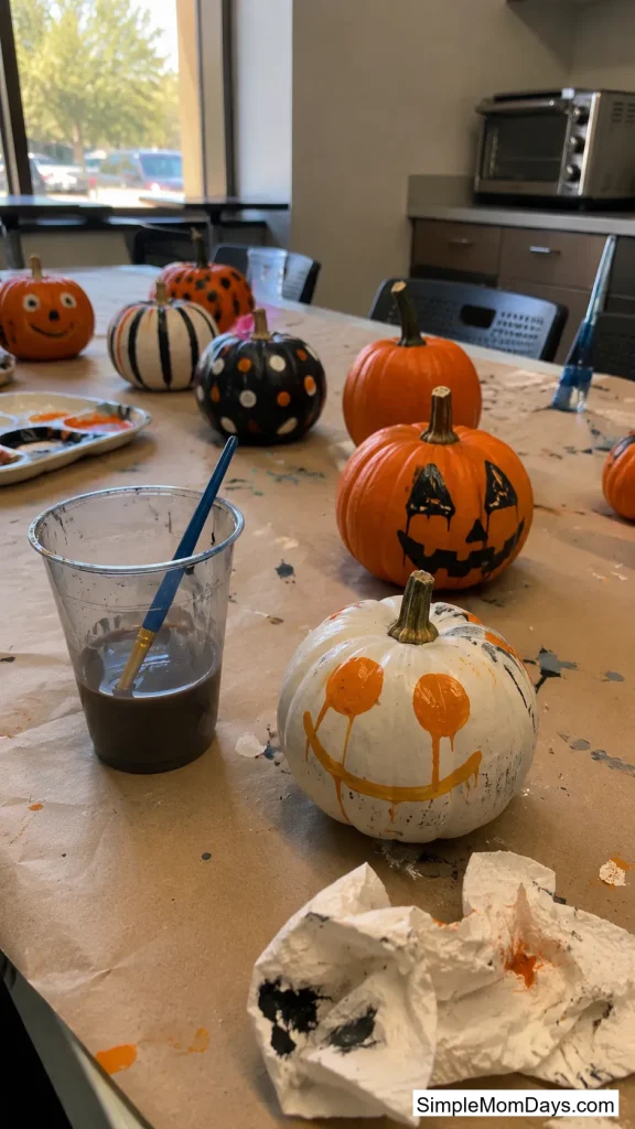 Mess-Free Pumpkin Painting Instead of Carving
