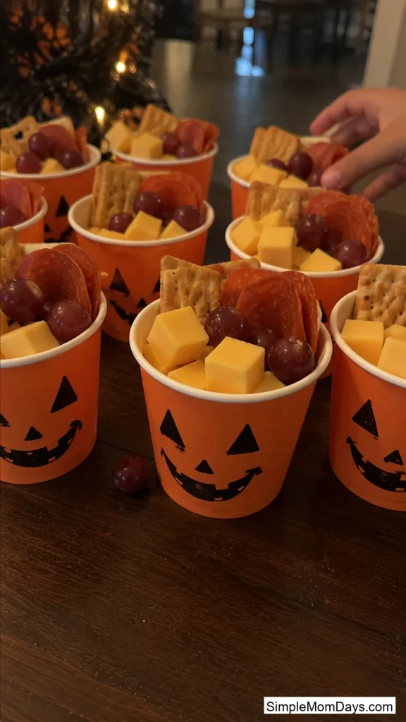Mini Charcuterie Jack-o'-Lanterns