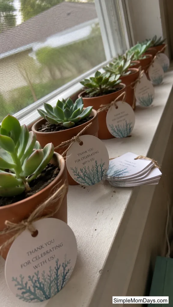 Mini "Coral" Succulent Favors
