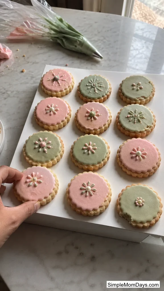 Mini Iced Sugar Cookies