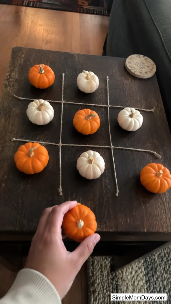 Mini Pumpkin Tic-Tac-Toe