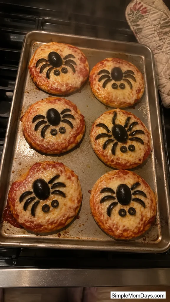 Mini Spider Pizza Rounds