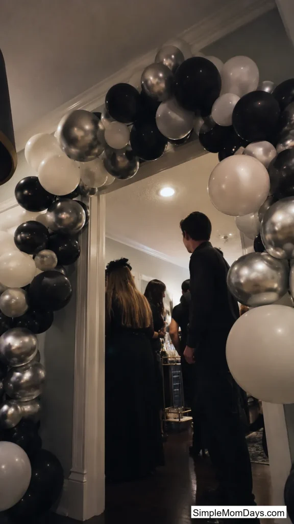 Monochrome Balloon Arch