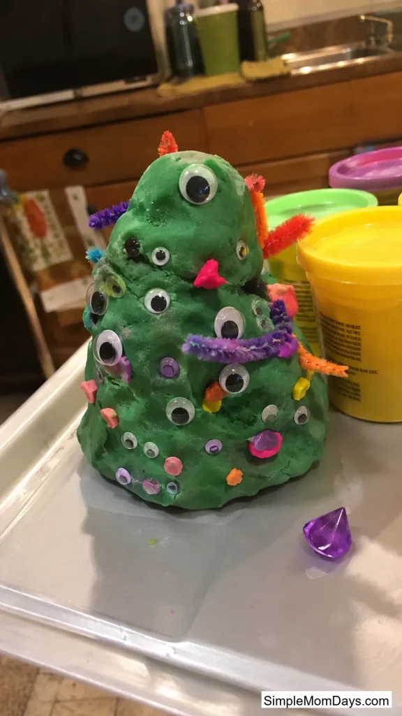 Monster Playdough Tray