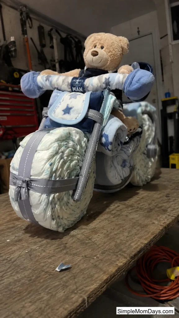 Motorcycle Diaper Cake