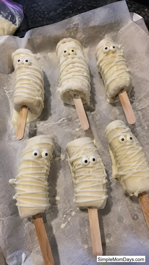 Mummy-Wrapped Banana Pops