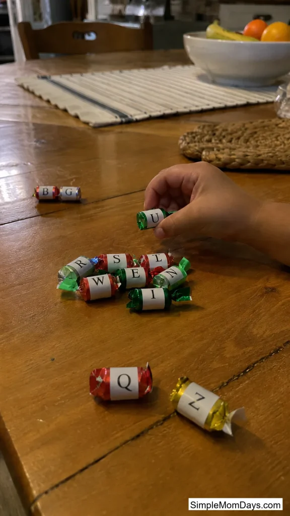 Name-Letter Candy Hunt