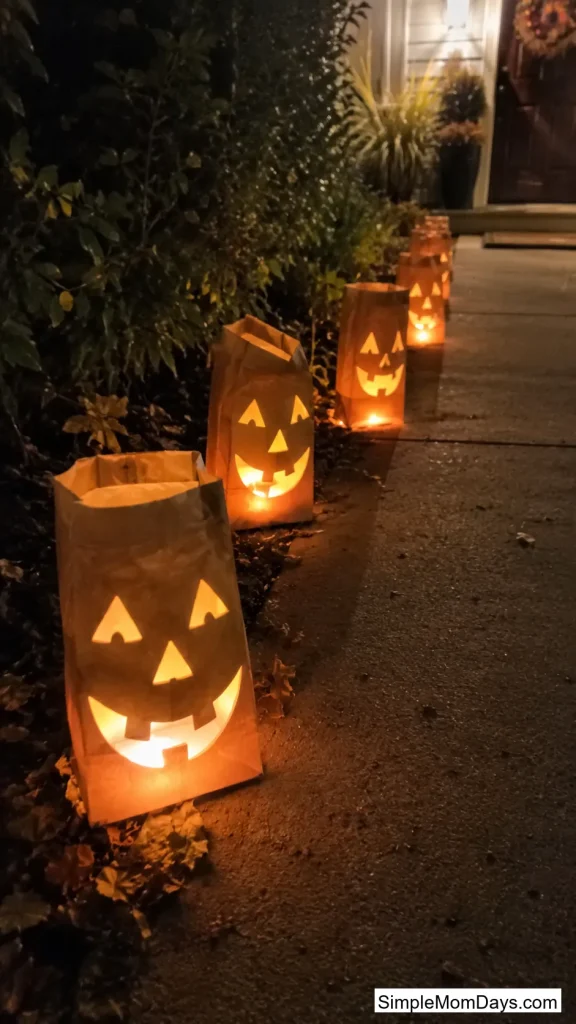No-Carve Luminaria Path