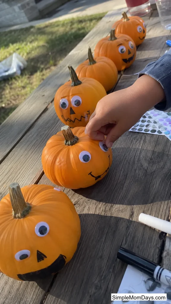 No-Carve Pumpkin Decorating Station