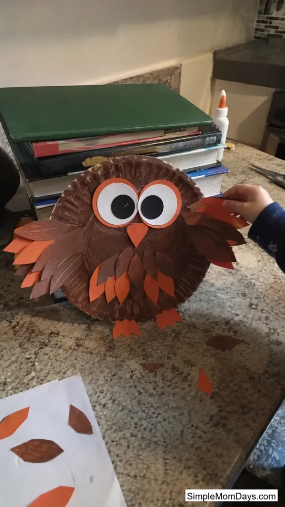 Not-So-Scary Paper Plate Owl