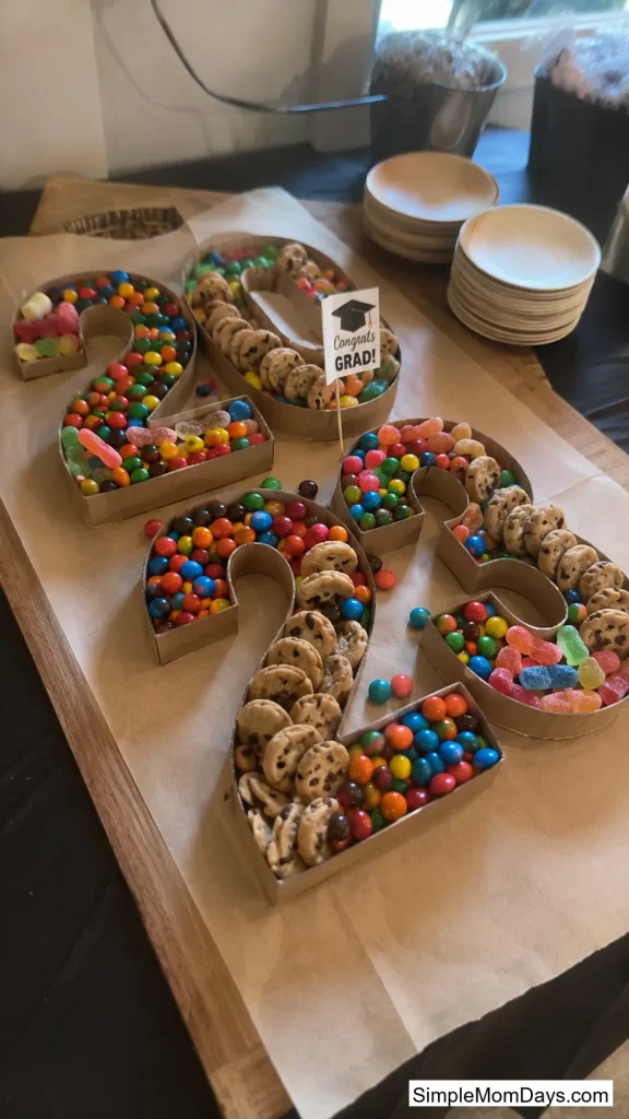 Number-Shaped Candy Boards