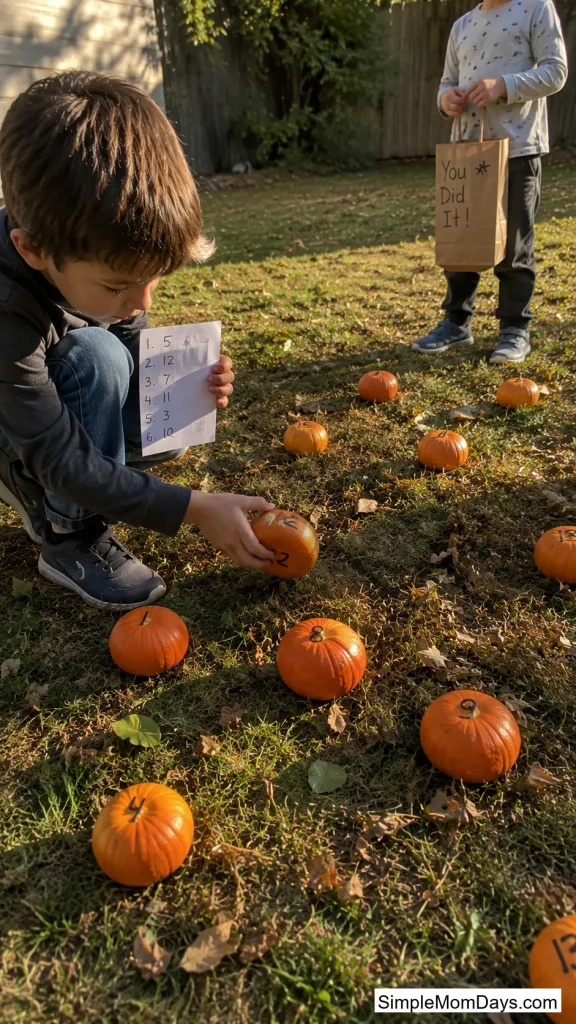 Numbered Pumpkin Patch Treasure Hunt
