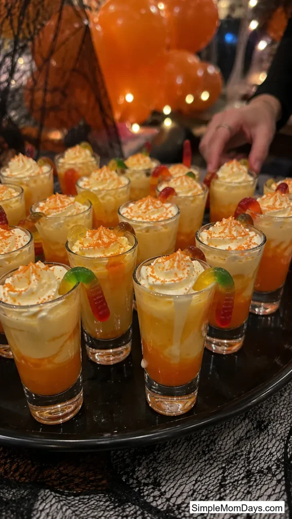 Orange Cream "Witch's Brew" Mocktail Shooters