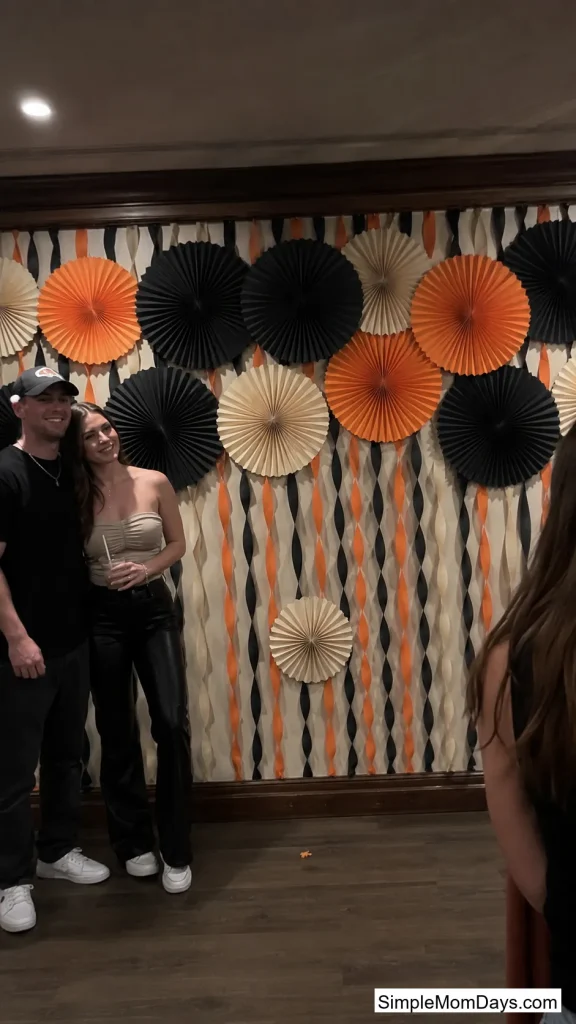 Paper Fan and Streamer Wall
