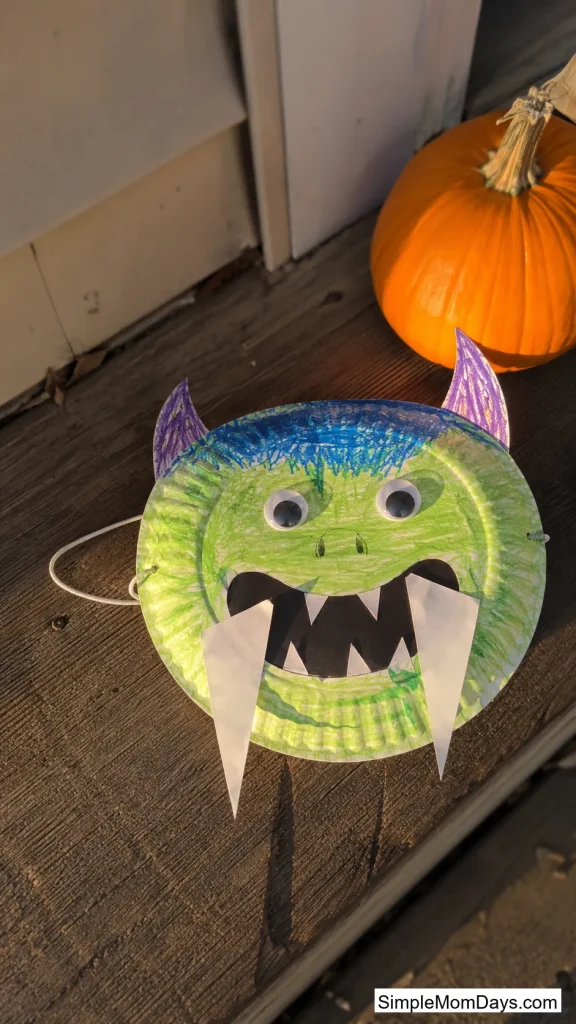 Paper Plate Monster Mask