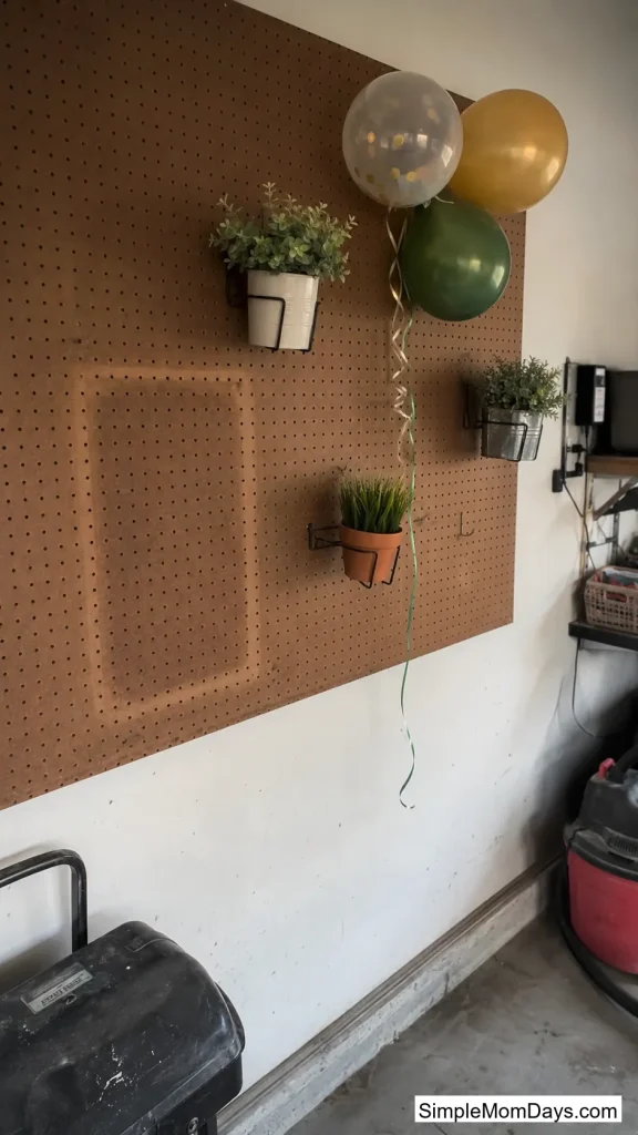 Pegboard Display Wall
