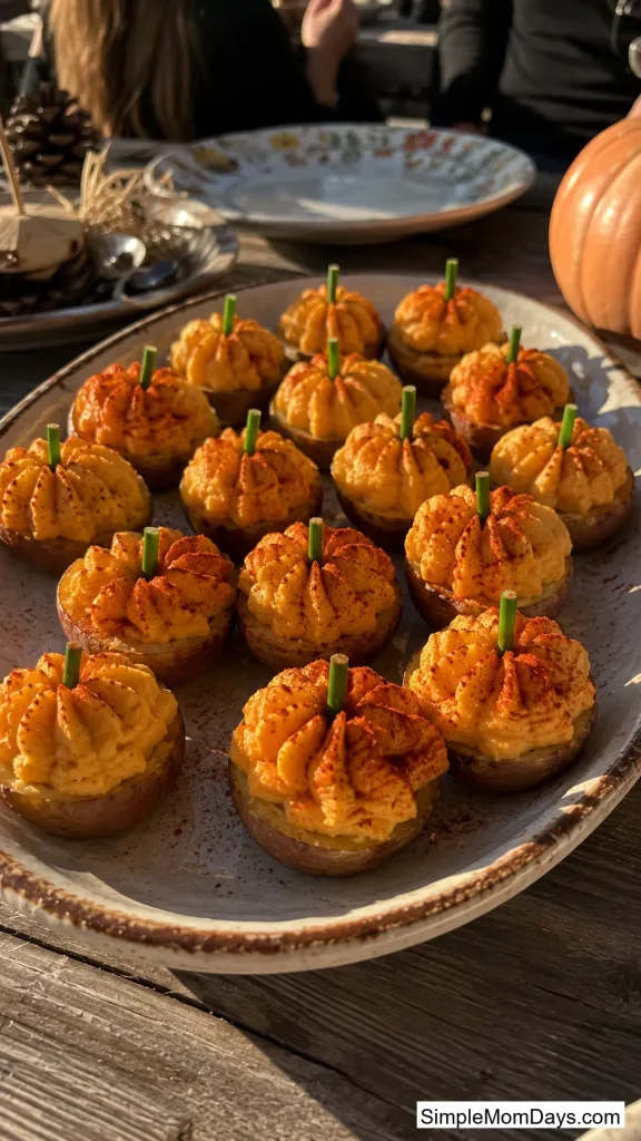 Pumpkin Deviled Potatoes
