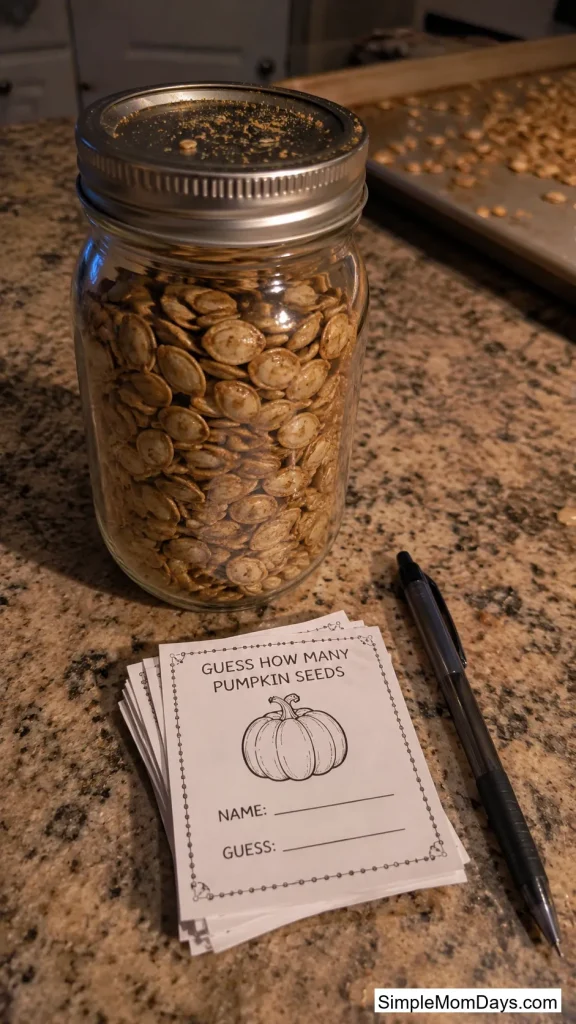 Pumpkin Seed Counting Jar