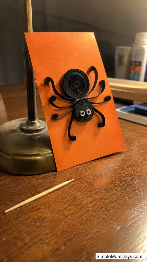 Quilled Paper Spider Art
