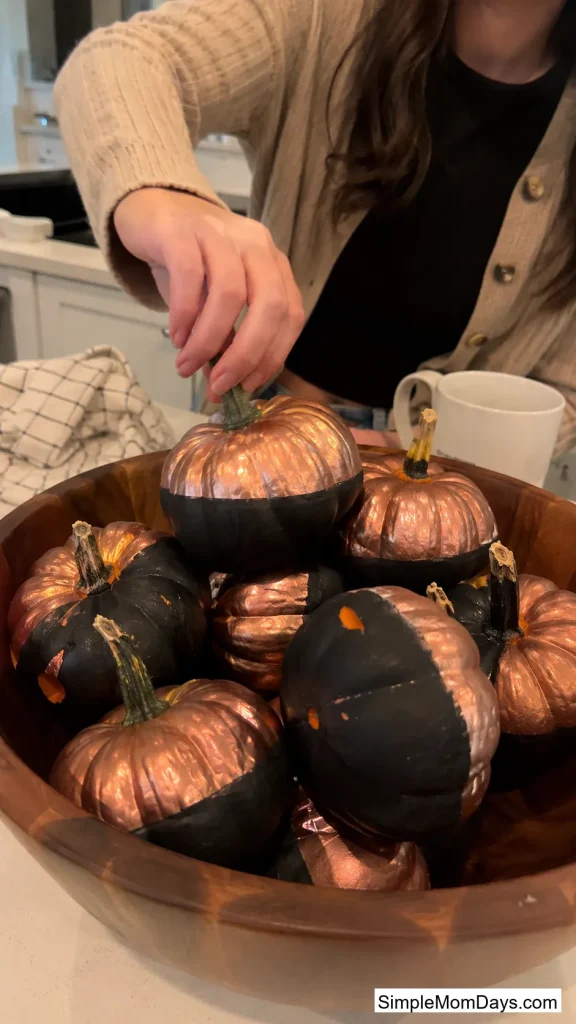 Rose-Gold Pumpkin Bowl