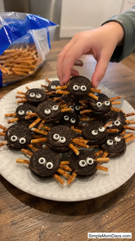 Sandwich Cookie Spider Bites