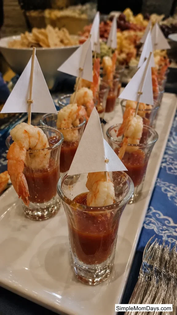 Shrimp Cocktail Sailboats
