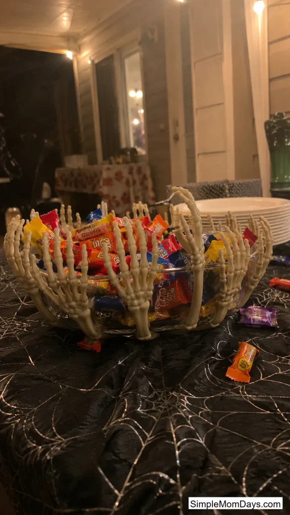 Skeleton Hand Candy Bowl