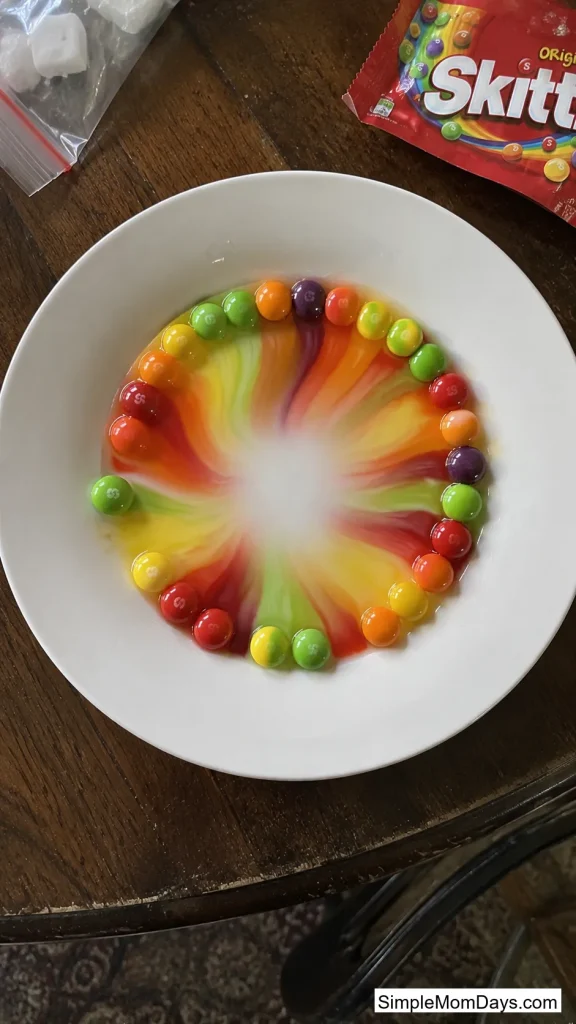 Skittles Color Diffusion Plate
