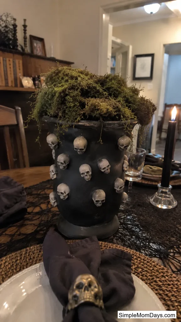 Skull Vase Centerpiece