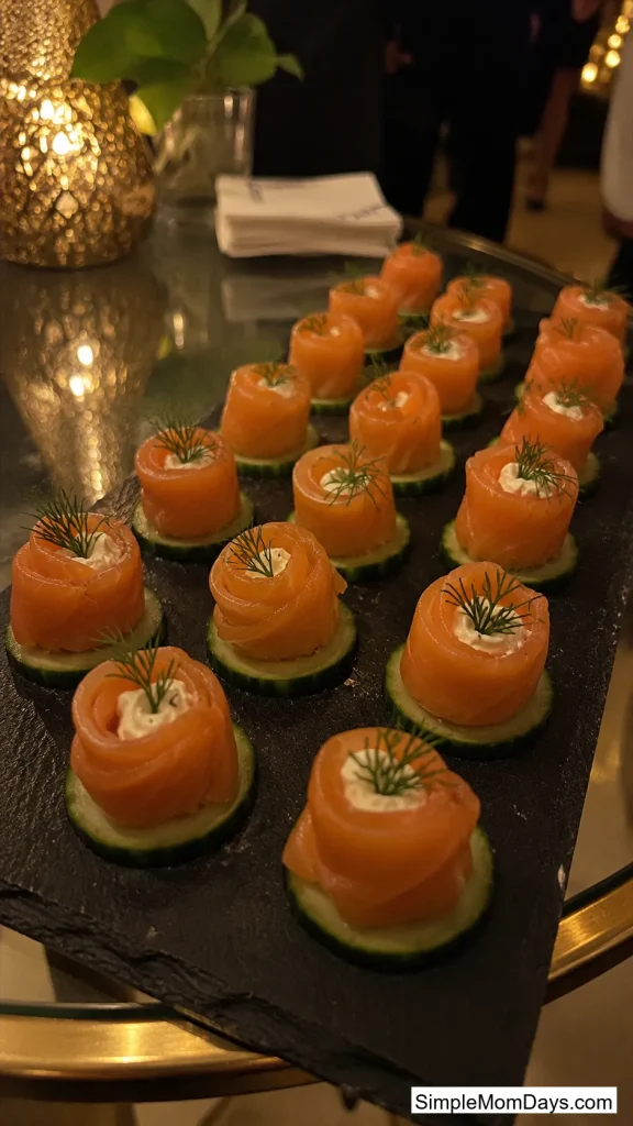 Smoked Salmon Cucumber Roll-Ups