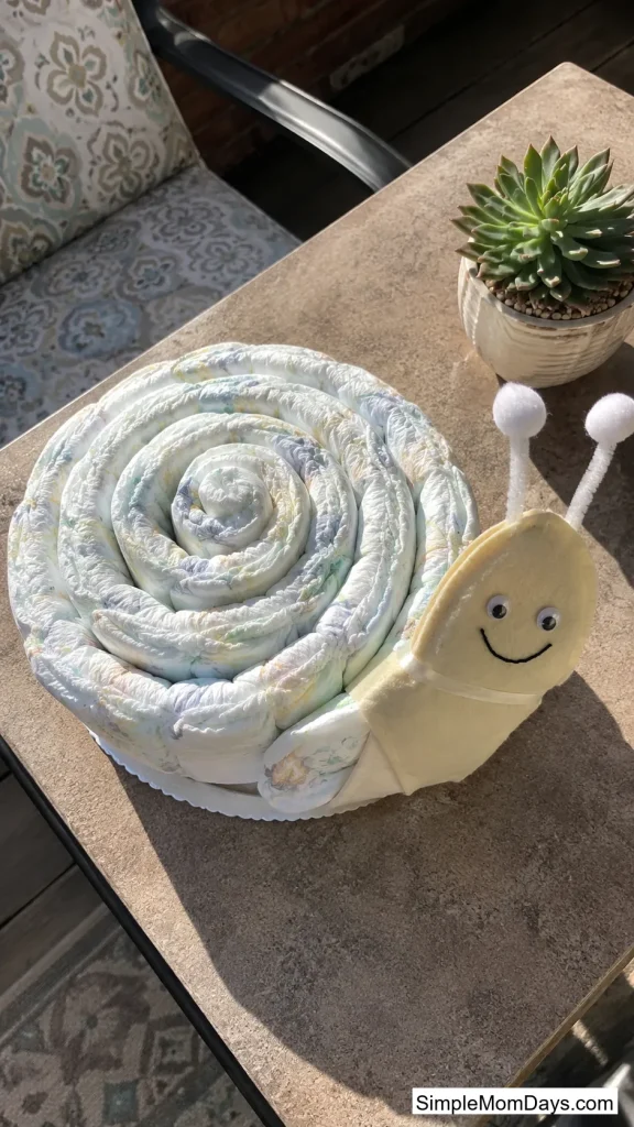 Snail Diaper Cake