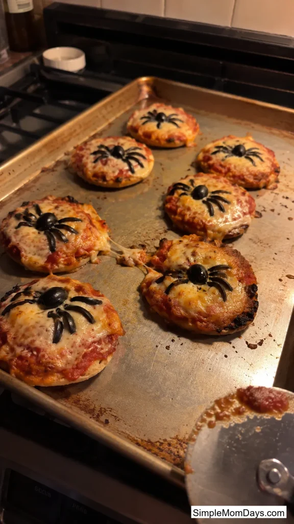 Spider Mini Pizzas