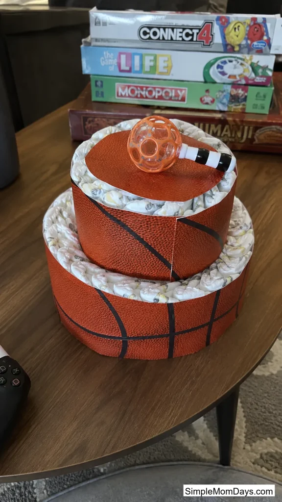 Sports Ball Diaper Cake