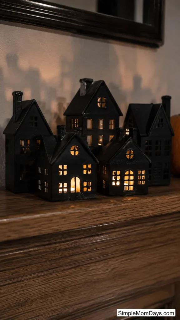 Spray-Painted Ceramic Haunted Village