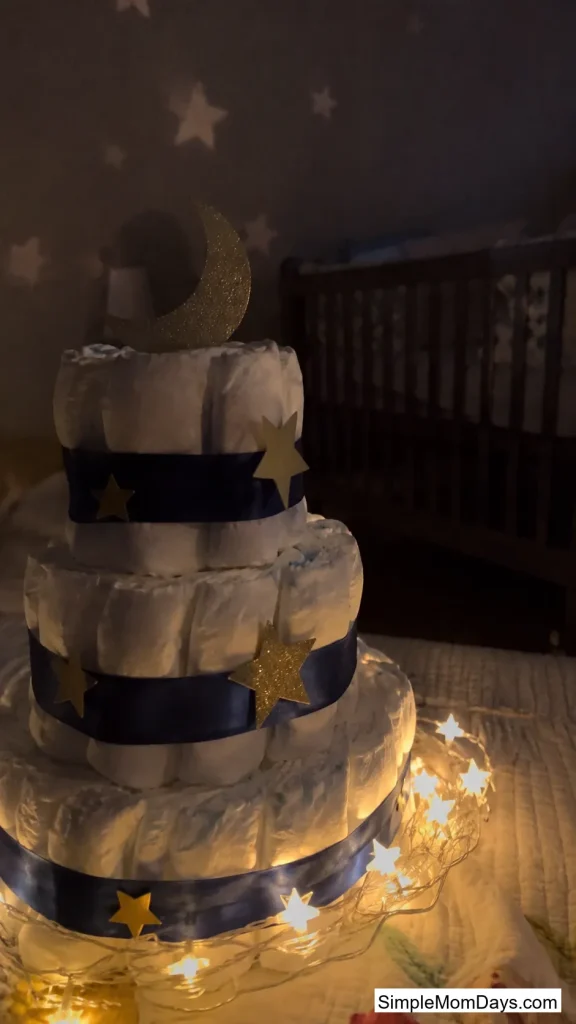 Star and Moon Nursery Cake