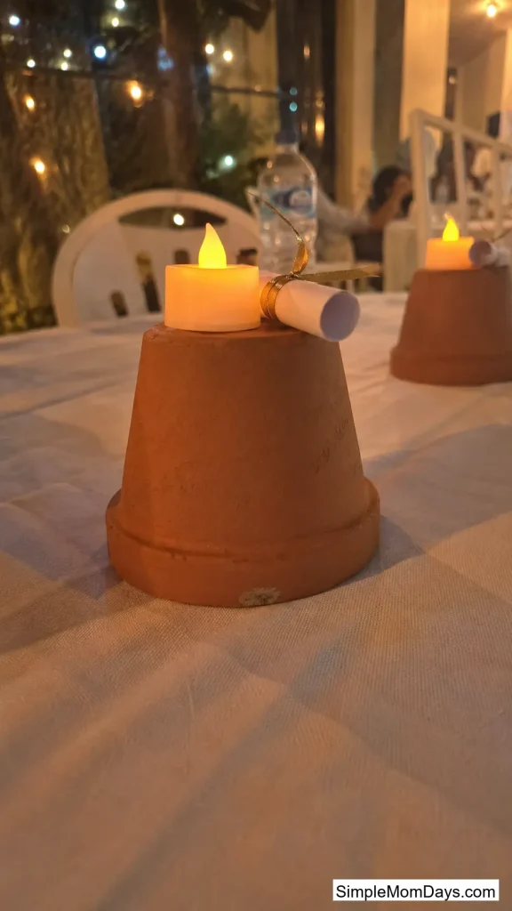 Terra Cotta Pot Flip Centerpieces