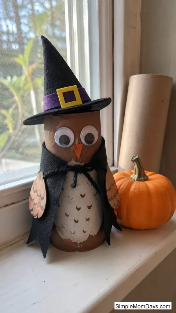 Toilet-Paper-Roll Owl in Costume