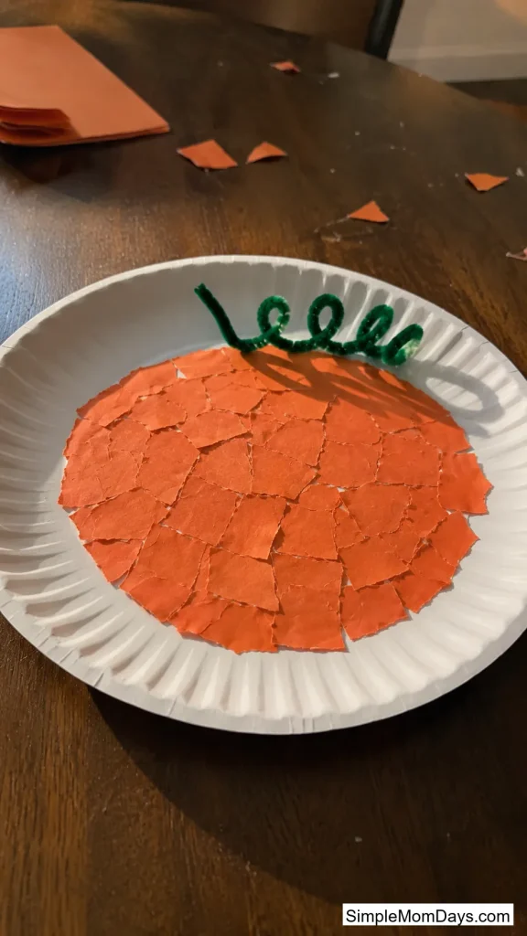 Torn-Paper Pumpkin Patch