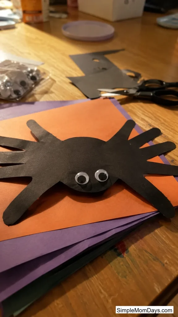 Traced-Hand Paper Spider