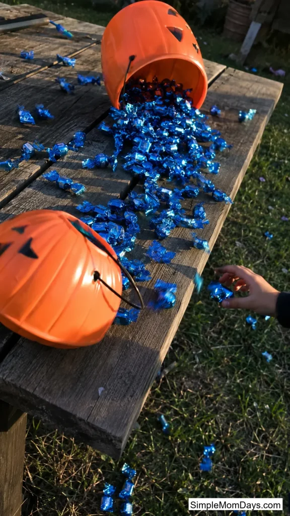 Trick-or-Treat Bucket Dump