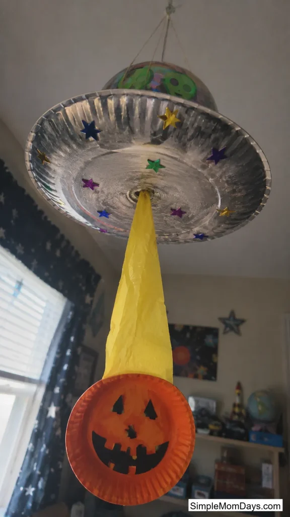 UFO Abducting a Pumpkin