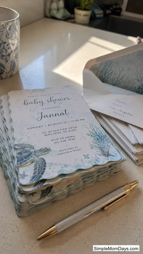 Wave-Shaped Invitations