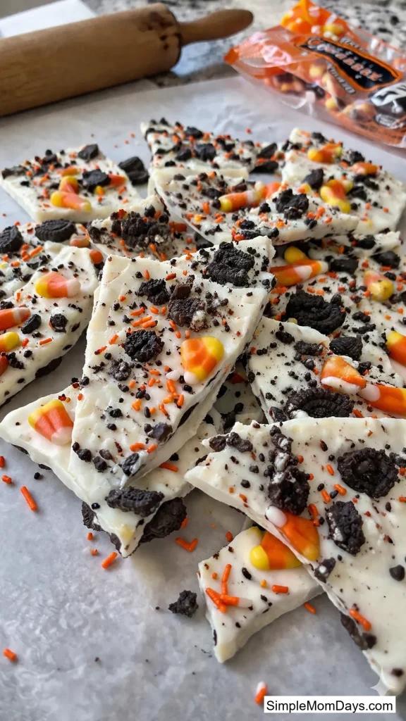 White Chocolate Halloween Bark