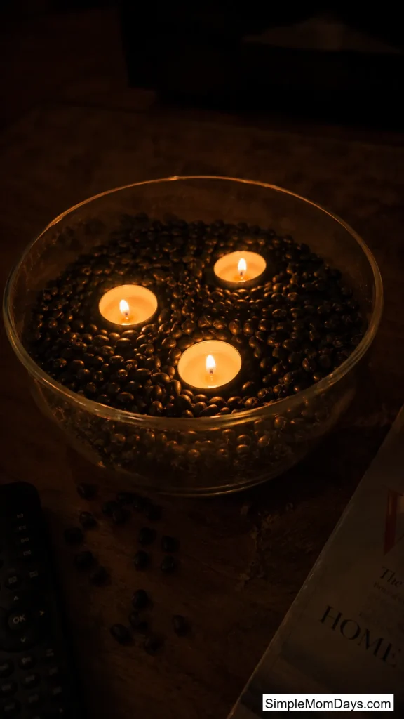 A Bowl of Black Beans and Candles