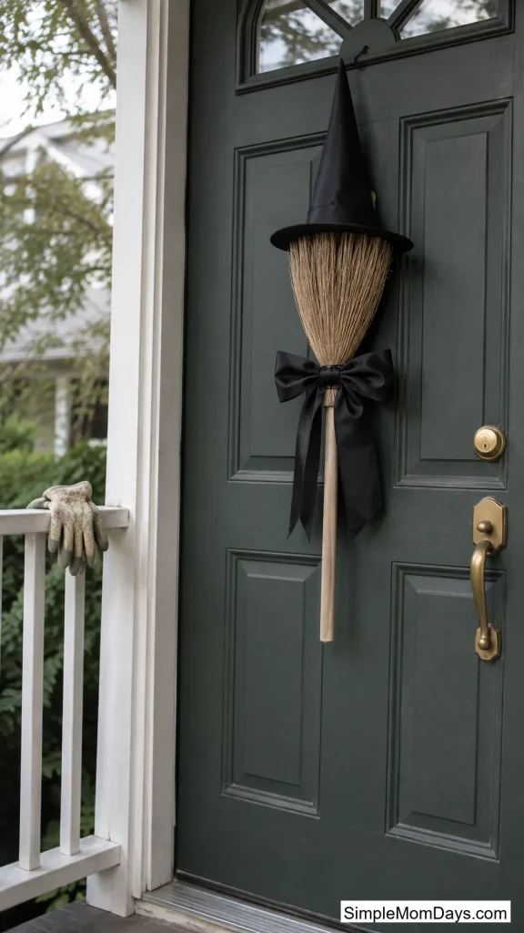 A Broom Hung Bristles-Up