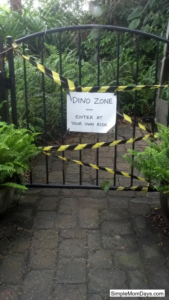 A "Danger" Caution-Tape Entrance
