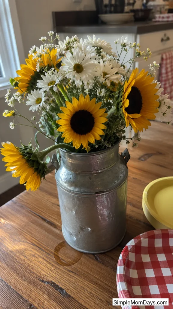 A Fresh-Flower Milk Can