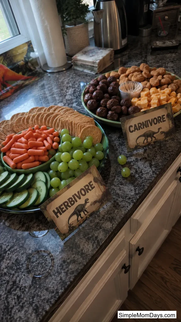 A Herbivore vs. Carnivore Snack Split
